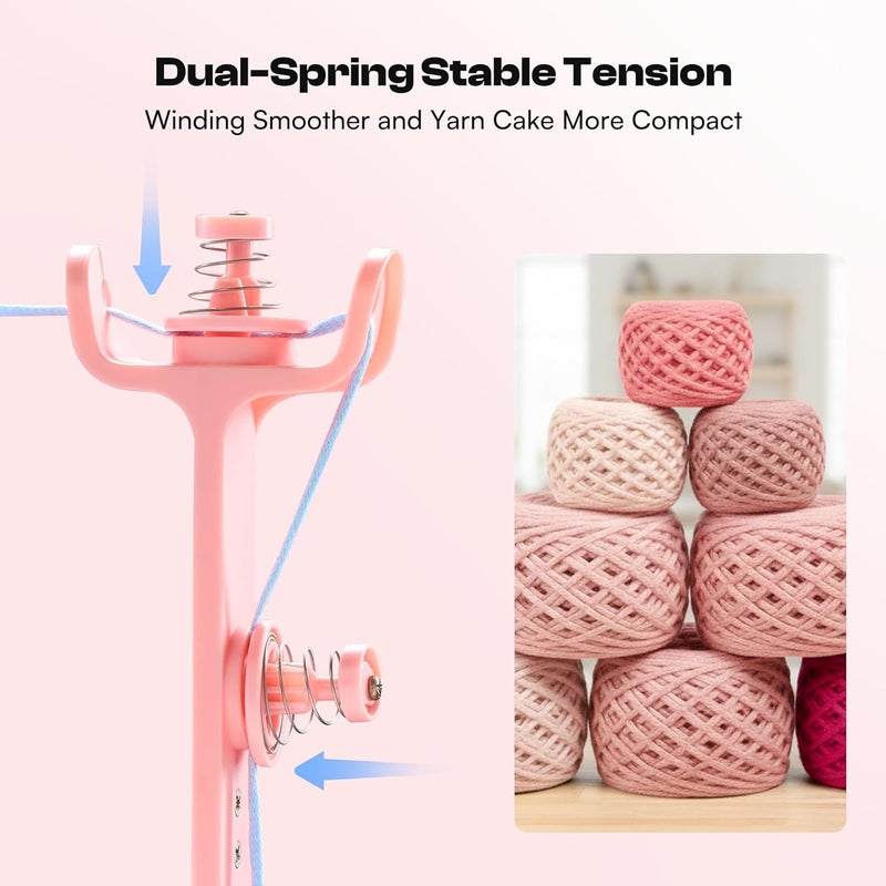 Caydo Yarn Winder, Electric Yarn Ball Winder Mini, Automatic Yarn Cake Winder with Sufficient Tension, Compact 7oz Yarn Winder for Crocheting Stepless Speed Yarn Spinner, Ideal for Crochet Enthusiasts - Image 3